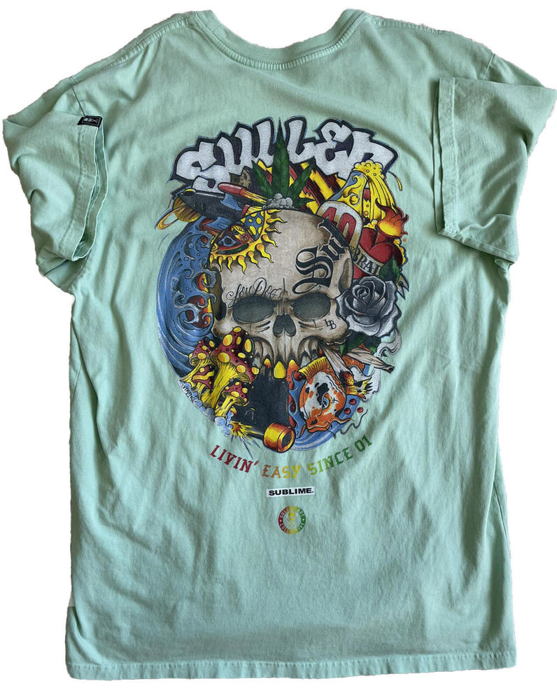 Sullen Art Collective Premium Fit Sublime/Skulls/Snakes T-Shirt Men’s X-Large